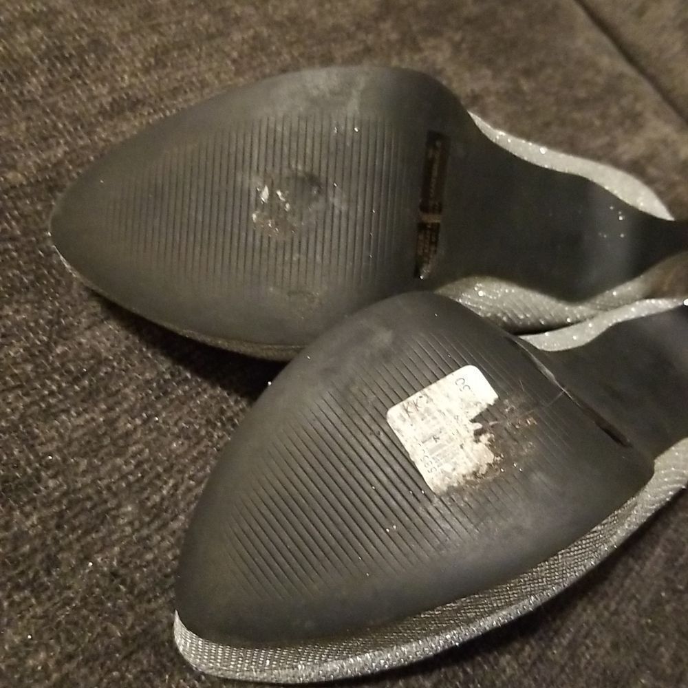 đ€ Sexy Charlotte Russe Silver Sparkle High Heels Sizeâ8 - Picture 6 of 6